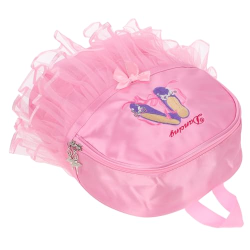 LIOOBO Mädchen Ballett Rucksack Tutu Tanztasche in Verstellbare Schulterriemen Leicht Für Tanz Gymnastikunterricht Mit Hauptfach Für Kleidung Und Schuhe von LIOOBO