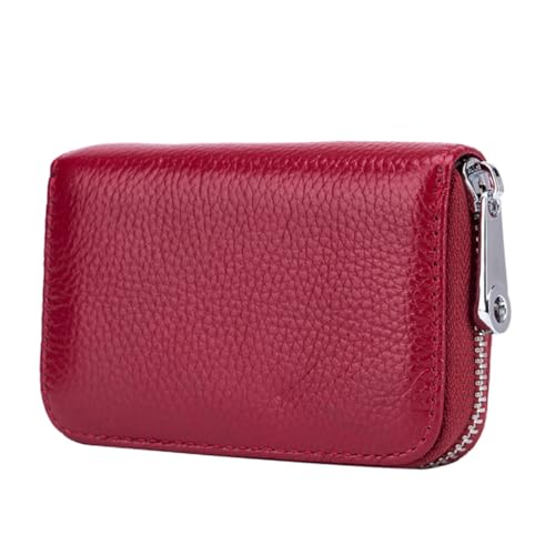 LIOOBO RFID Blockierende Geldbörse Elegantes Kartenetui für Kreditkarten Kompakte mit Reißverschluss für Taschen und Geldbörsen Schützt vor Identitätsdiebstahl von LIOOBO