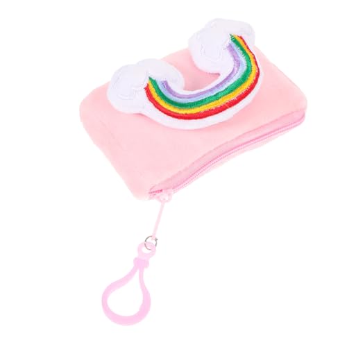 LIOOBO Münzen Geldbörse Für Mädchen Plüsch Münzbeutel Münzbeutel Schlüsselanhänger Winzige Geldbörse Mit Cartoon-Design Als Anhänger Für Tasche Handy Und Autoschlüssel von LIOOBO