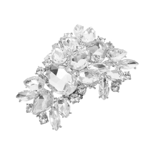 LIOOBO Rhinestone Schuhclips Abnehmbar Strass Schuhschnallen Hochzeit Brautschmuck Dekorative Schuhbrosche für Damen und Mädchen Passend Leichter Metallclip für High Heels und Brautschuhe von LIOOBO