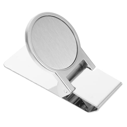 LIOOBO Runder Edelstahl Geldclip mit Klemmkraft Rostfrei Kompakt und Praktisch für Bargeld Schecks Karten und Kleine Dokumente für Büro und Alltag von LIOOBO