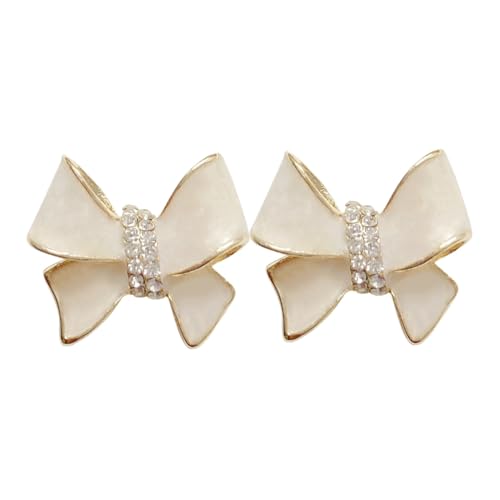 LIOOBO Schleifen Ohrstecker Damen Leicht Metall Langlebig Modisch Kleines Schmuckaccessoire für Alltag und von LIOOBO