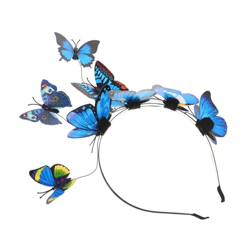 LIOOBO Schmetterling Haarreif Party Haarschmuck Leicht Dekorativ für Damen Mädchen Festliche Kopfbedeckung für Hochzeit Geburtstag Cocktail Gartenfest von LIOOBO