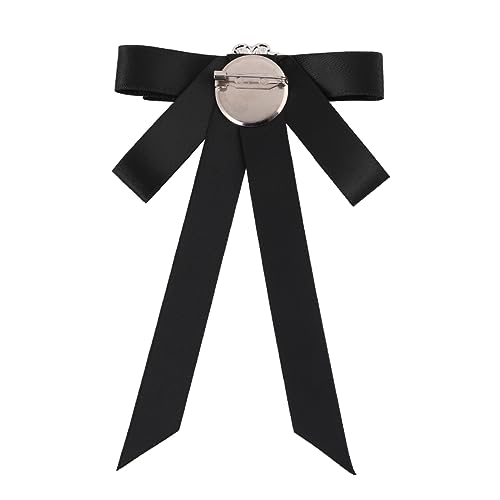 LIOOBO Schwarze Rhinestone Brosche mit Schleifen Design Dekorative Anstecknadel für für Kleidung und Schals Langlebig und Leicht Perfektes Accessoire für von LIOOBO
