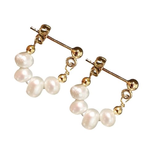 LIOOBO Silberstecker Perlenohrringe Damen Ohrhänger Modisch Fein Verarbeitete Ohrschmuck für Frauen Freundin Mutter LIOOBO Silberstecker Perlenohrringe Damen Ohrhänger Modisch Fein Verarbeitete Ohrschmuck für Frauen Freundin Mutter von LIOOBO