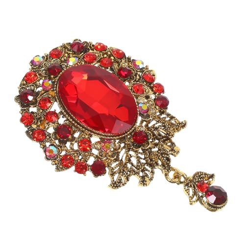 LIOOBO Teardrop Brosche Damen Anstecknadel aus Hochwertiger Legierung Vintage Flower Badge Leicht und Sicher für Büro Hochzeit Trachtencorsage und Alltag Geeignet von LIOOBO