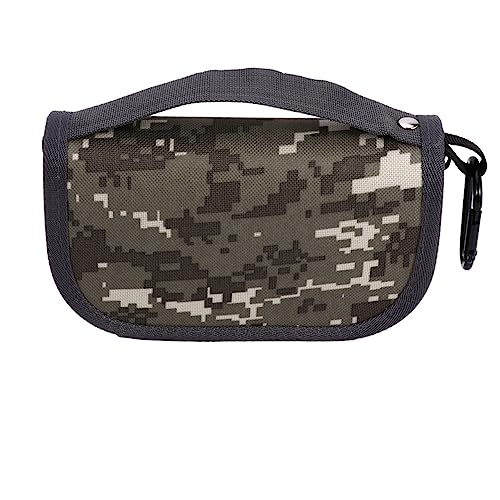 LIOOBO Tragbare Angel Tasche Eva mit Camouflage Design Tackle Organizer für Köder Haken und Angeltaschen Leichte Einfach zu Reinigende Aufbewahrungslösung für Spinnangeln und Outdoor von LIOOBO