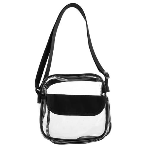 LIOOBO Durchsichtige Umhängetasche Für Frauen Transparente Pvc-tasche Reise-einkaufstasche Damen Strandtasche Mit Verstellbarem Riemen Klare Schultertasche Wasserabweisend Leicht Zu Reini von LIOOBO