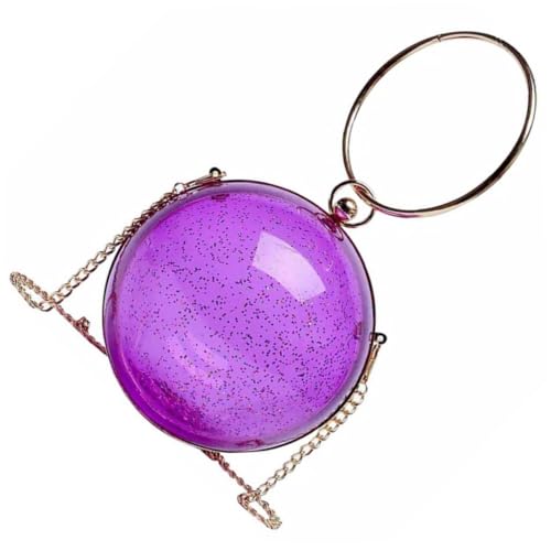 LIOOBO Transparente Damen Umhängetasche Kettenriemen Leichte Crossbody Tasche und Handtasche für Party Alltag Shopping Camping und Reisen Modisches Design in Vielseitig Zufällige Farbe von LIOOBO