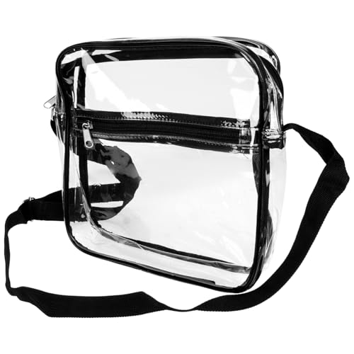 LIOOBO Transparente PVC Umhängetasche Damen Einstellbare Crossbody Schultertasche für Freizeit Party Shopping Reise Alltag von LIOOBO