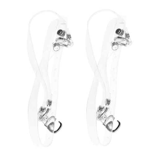 LIOOBO Transparentes High Heel Schuhriemen mit Elastischem Kunstmaterial und Eisenverschluss Rutschfeste Fersensicherung für Lose Pumps Verstellbare High heel Schuhbänder für Damen von LIOOBO