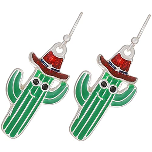 LIOOBO Kreative Cactus Ohrringe Für Damen Lustige Hängende Ohrringe Mit Einzigartigem Pflanzen-design Für Teenager Und Junge Frauen Ohrschmuck Für Partys Und Alltag von LIOOBO