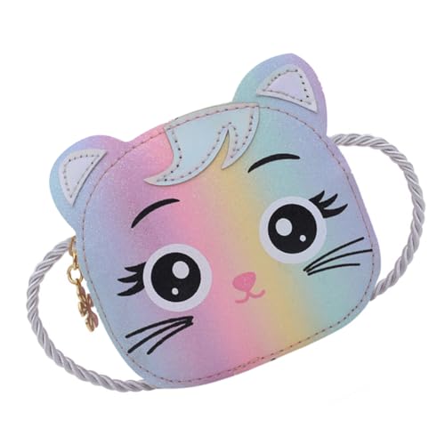 LIOOBO Kleinkind Umhängetasche Katzenform Süße Mädchen Geldbörse Große Münztasche Stylisches Accessoire für Kinder für Mädchen von 6- von LIOOBO