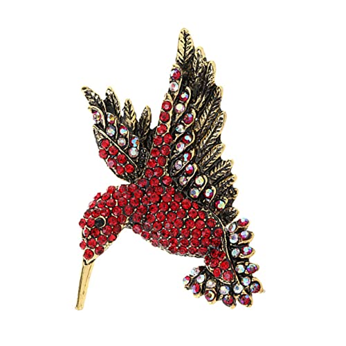 LIOOBO Unisex Bird Brosche mit Eingefassten Diamanten Stilvolle Schmucknadel für Kleidung und Strickjacken Anstecknadel mit Vogeldesign Elegantes Accessoire für Damen und Herren von LIOOBO