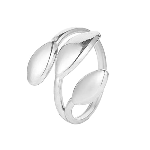 LIOOBO Verstellbarer Damen Fingerring Design Offener Ring aus Hochwertiger Legierung Eleganter Schmuck für Alltag und Party von LIOOBO