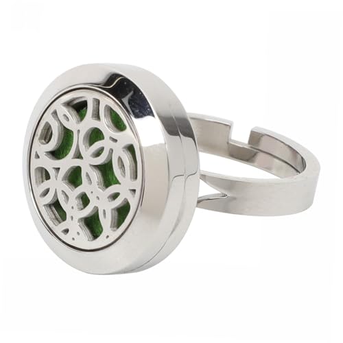 LIOOBO Verstellbarer Damenring aus Hochwertigem Edelstahl Offener Vintage Fingerring im Modischen Hohl Design Unisex Schmuckaccessoire für Stilvolle Partys und Outfits LIOOBO Verstellbarer Damenring aus Hochwertigem Edelstahl Offener Vintage Fingerring im Modischen Hohl Design Unisex Schmuckaccessoire für Stilvolle Partys und Outfits von LIOOBO