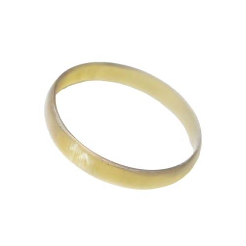 LIOOBO Vintage Breites Ox Horn Armreif Damen Schmuck Handgefertigt Modischer Breiter Armband für Frau Mädchen Natürlicher Farbton von LIOOBO