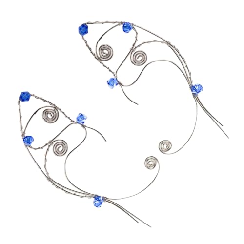 LIOOBO Vintage Elf Ohrclips Handgefertigte Ohrklemme Piercing für Damen Modische Elfenohrringe Einzigartiger Ohrschmuck für Halloween Hochzeit und Feenpartys von LIOOBO
