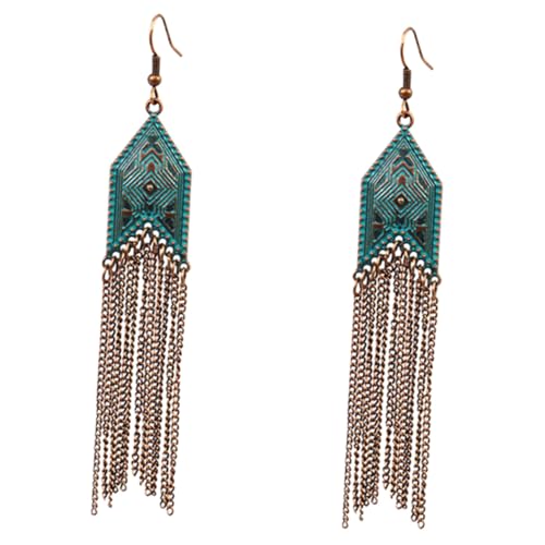 LIOOBO Vintage Ethnic Ohrringe Damen Lang Hängend Design Leicht Verformungsfest Teenager Mädchen Modeschmuck LIOOBO Vintage Ethnic Ohrringe Damen Lang Hängend Design Leicht Verformungsfest Teenager Mädchen Modeschmuck von LIOOBO