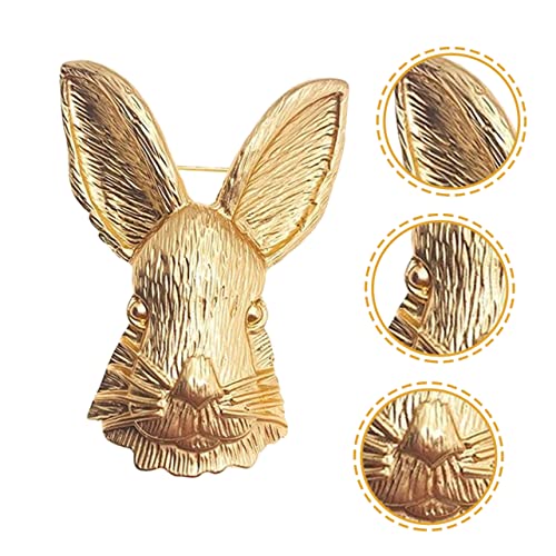 LIOOBO Vintage Kaninchen Brosche Langlebiger Niedliche Tier Brosche als Schalclip und Anstecknadel Modisches Accessoire für Damenkleidung Taschen Hüte und Schals Sicher und Langlebig von LIOOBO