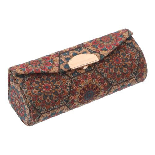 LIOOBO Vintage Lippenstiftetui mit Spiegel Tragbare Kosmetiktasche für Lippenstifte Make Up Organizer für Damen Vielseitige Aufbewahrungsbox für Handtasche Robustes Material von LIOOBO