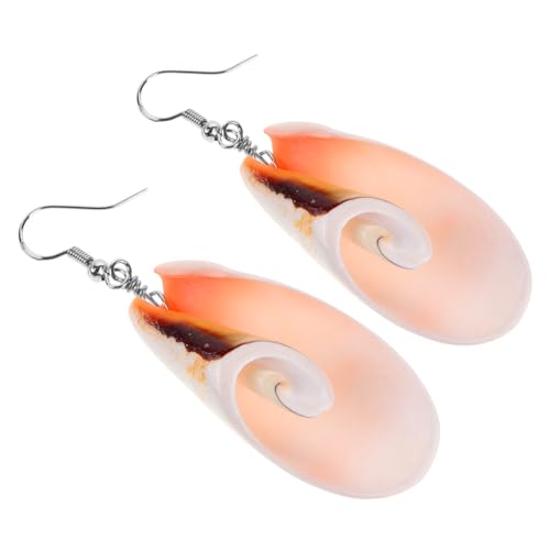 LIOOBO Vintage Muschelohrringe Damen Muschel Form Tropfenohrringe Nickelfrei Strandstil Einfache Ohrhänger für Alltag Party Arbeit von LIOOBO