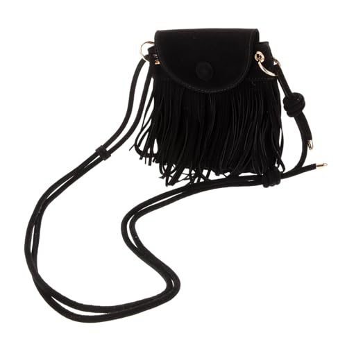 LIOOBO Vintage Umhängetasche mit Fransen und Quasten für Damen Schultertasche im Retro Stil für Strand Party Dating oder Alltag von LIOOBO