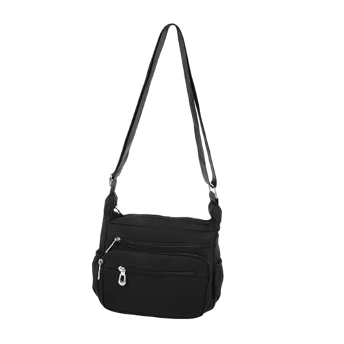 LIOOBO Wasserdichte Damen Umhängetasche aus Strapazierfähigem Nylon mit Verstellbarem Schultergurt Leichtes Modisches Design Praktische Mehrfachfächer Vielseitige Crossbody Bag für von LIOOBO