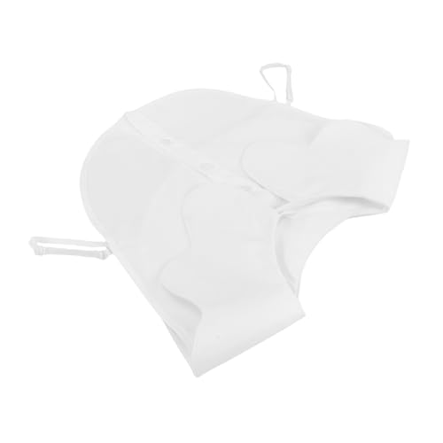 LIOOBO Weißer Chiffon Fake kragen Damen Wellenrundhals Halbkragen Abnehmbar Vielseitig Stylisch Für Büro und Alltag von LIOOBO