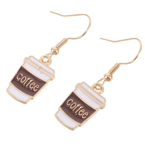 LIOOBO Witzige Metallohrringe Kaffeetassen design Tropfenform Damen Schmuck Leicht Tragbar Vielseitig Für Alltag Und Festliche Anlässe LIOOBO Witzige Metallohrringe Kaffeetassen design Tropfenform Damen Schmuck Leicht Tragbar Vielseitig Für Alltag Und Festliche Anlässe von LIOOBO