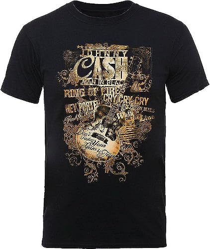 Johnny Cash JCTS12MB01 T-Shirt T-Shirts & Hemden(3X-Large) von LIPENGH59