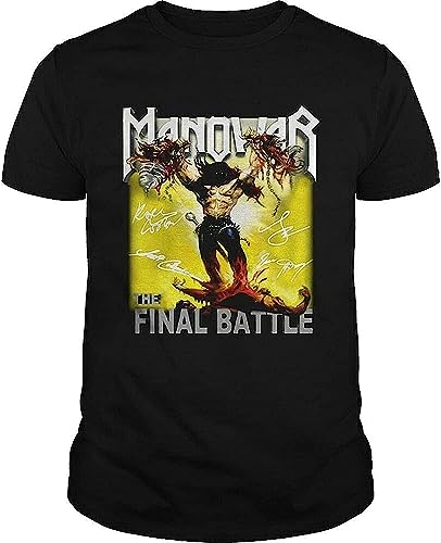 Manowar T-Shirt Black T-Shirts & Hemden(X-Large) von LIPENGH59