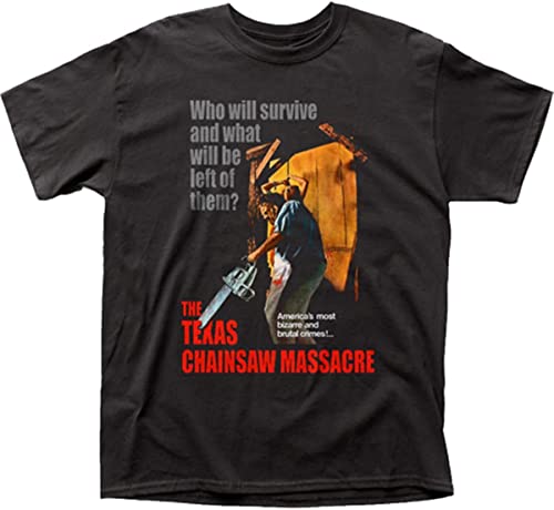 Texas Chainsaw Massacre T-Shirt Film Movie Poster Huge Print Leatherface DVD B Black T-Shirts & Hemden(Large) von LIPENGH59