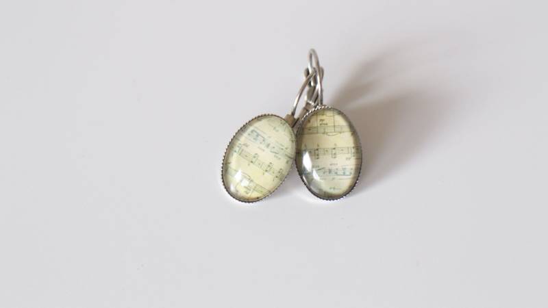 Handgemachte Musiknoten Ohrringe von LIPIKIBIJOUX