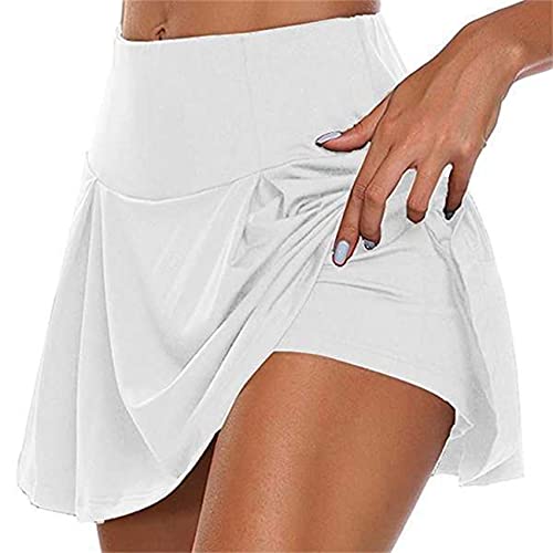 Damen Tennis Golf Sport Hosen Rock 2 in1 Sport Leggings mit Rock Dehnbar Sport Skirt von LIPIODOL