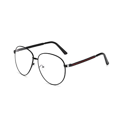 LIPIODOL Blaulichtfilter Brille Anti Blaulicht Brillen Rund Rahmen Glasses ohne sehstärke Metallgestell Brille Damen Herren Unisex von LIPIODOL