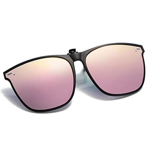 LIPIODOL Polarized Clip-on Sunglasses Überzieh-Sonnenbrille mit Anhebbar und Ultraleicht FüR Herren Und Damen Brillen-Etui von LIPIODOL