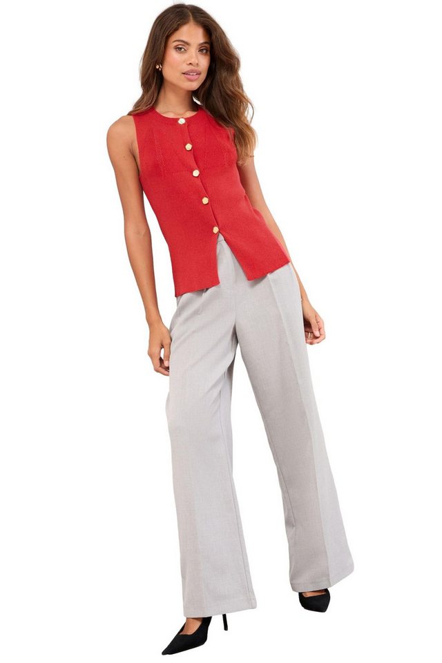 LIPSY Anzugweste Lipsy Lange gestrickte Weste, Regular (1-tlg) von LIPSY