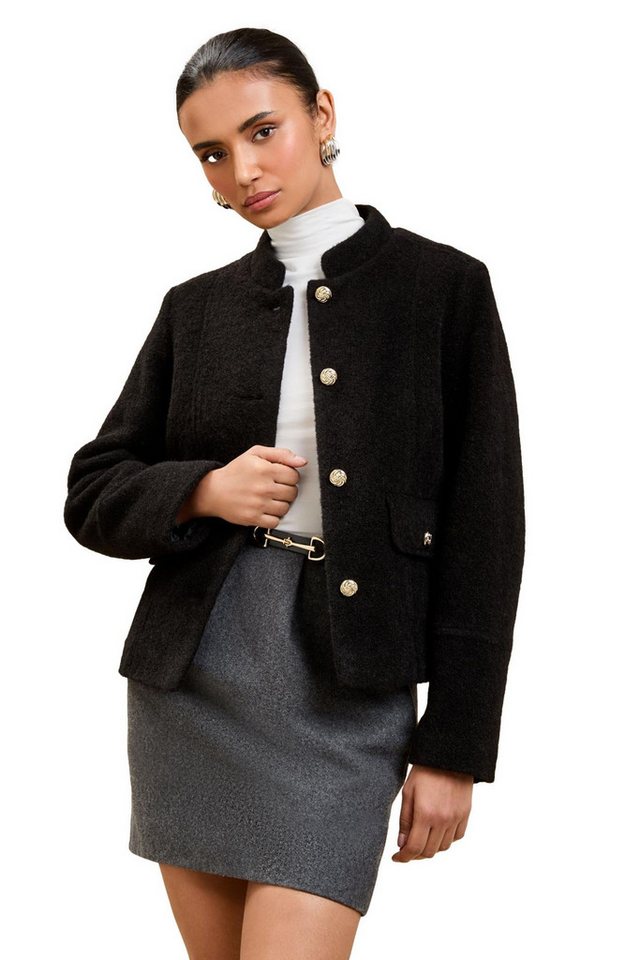 LIPSY Bomberjacke Lipsy Gebürstete, strukturierte, kurze Bomberjacke (1-St) von LIPSY