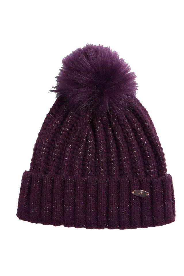 LIPSY Bommelmütze Lipsy Gerippte Bommelmütze in Schimmeroptik (1-St) von LIPSY