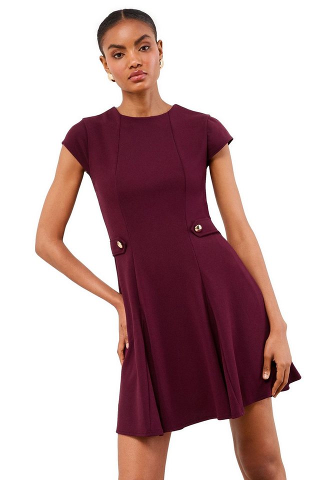 LIPSY Jerseykleid Lipsy Skater-Minikleid mit seitlichen Knöpfen (1-tlg) von LIPSY
