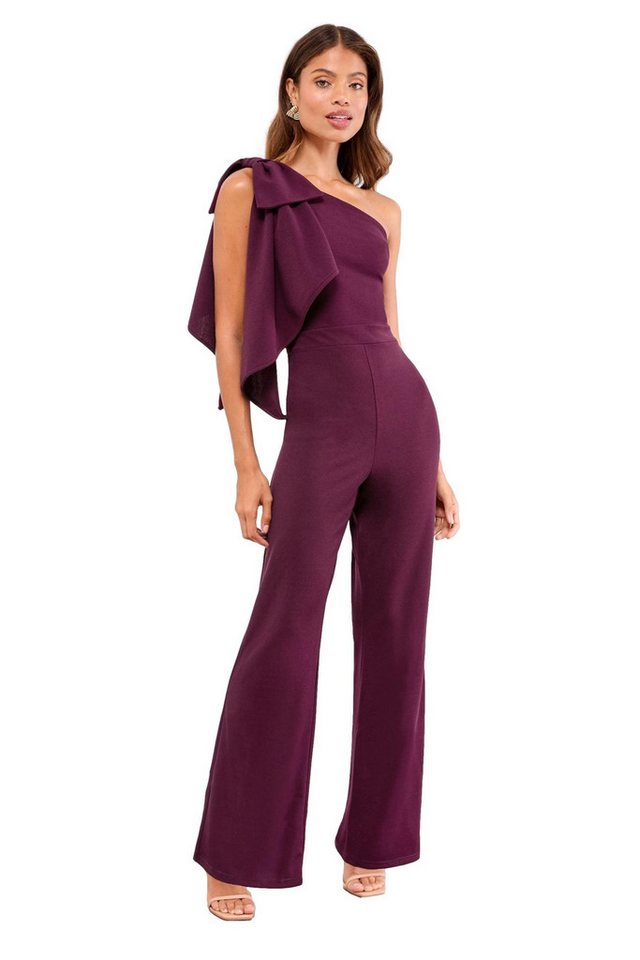 LIPSY Jumpsuit Lipsy Ein-Schulter-Jumpsuit mit Schleife, Regular (1-tlg) von LIPSY