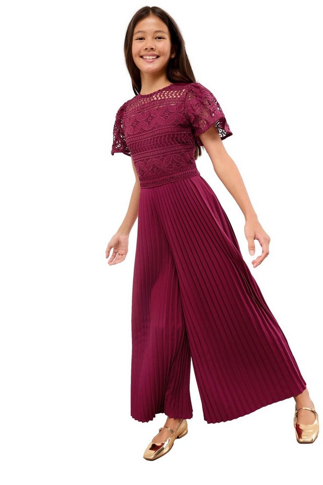 LIPSY Jumpsuit Lipsy Festlicher Spitzen-Jumpsuit mit Flatterärmel (1-tlg) von LIPSY