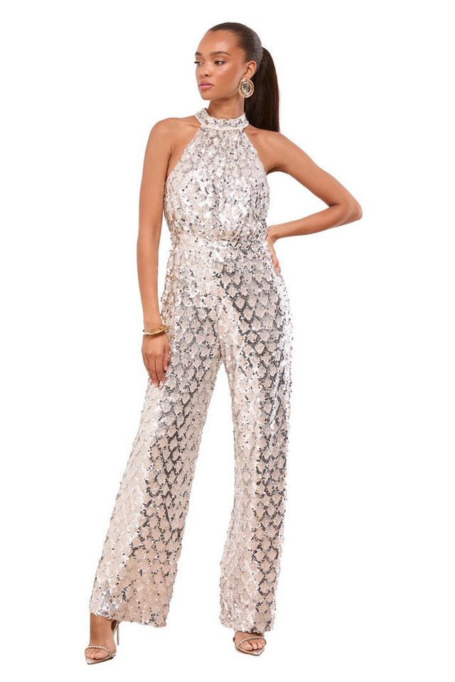 LIPSY Jumpsuit Lipsy Neckholder-Jumpsuit mit Pailletten, Petite (1-tlg) von LIPSY