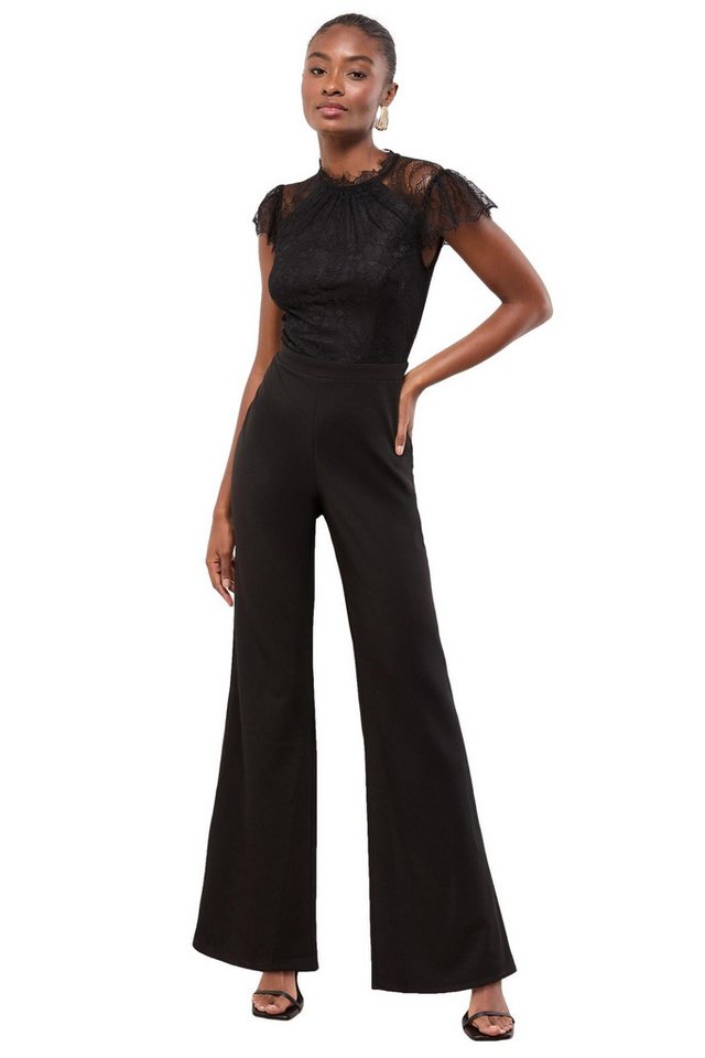 LIPSY Jumpsuit Lipsy Overall mit Stehkragen aus Spitze, Petite (1-tlg) von LIPSY