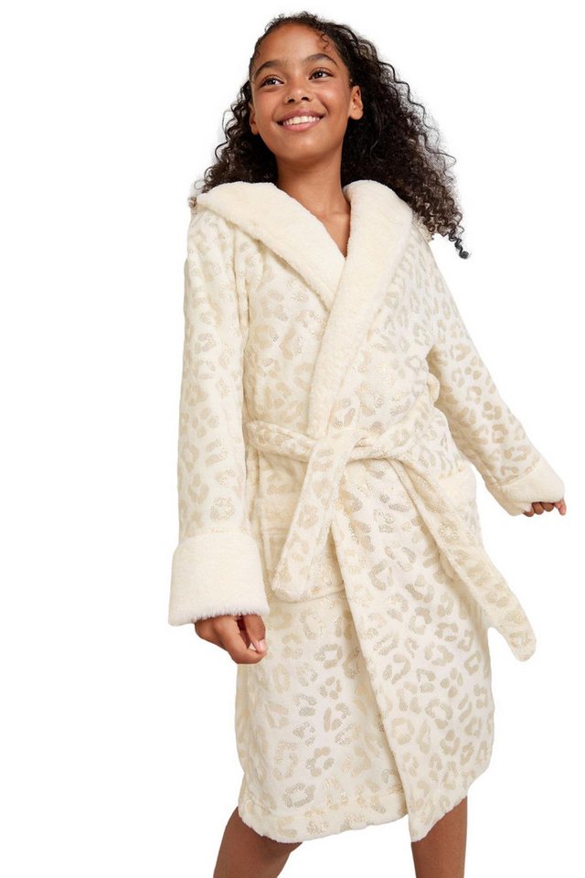 LIPSY Kinderbademantel Lipsy Morgenmantel mit Kapuze und Schleife, Polyester von LIPSY