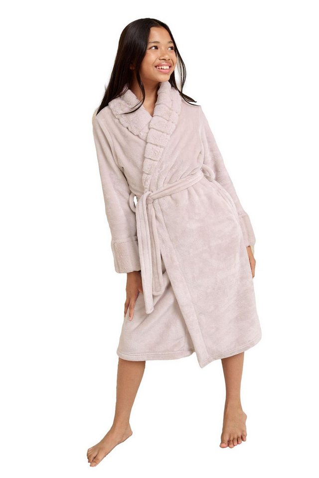 LIPSY Kinderbademantel Lipsy weicher Morgenmantel mit Schalkragen, Polyester von LIPSY