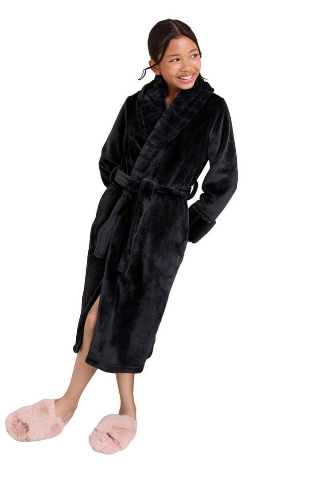 LIPSY Kinderbademantel Lipsy weicher Morgenmantel mit Schalkragen, Polyester von LIPSY