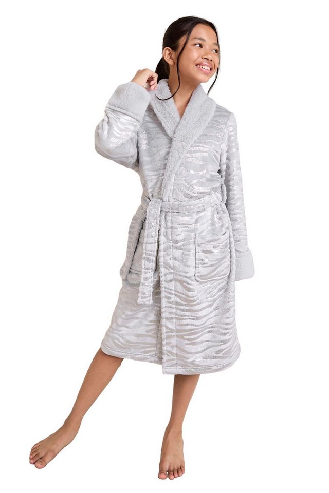 LIPSY Kinderbademantel Lipsy weicher Morgenmantel mit Schalkragen, Polyester von LIPSY