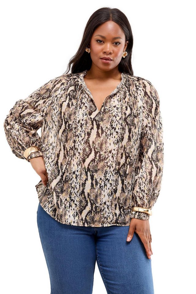 LIPSY Langarmbluse Lipsy Langärmelige Bluse, Curve (1-tlg) von LIPSY